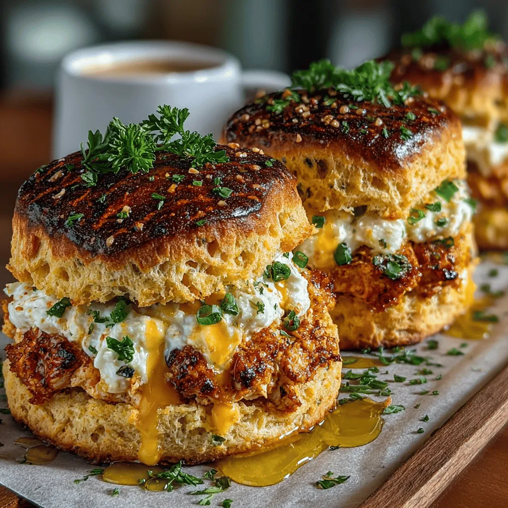 Mini Chicken Ranch Biscuit Melts are the perfect blend of comfort food and convenience, making them an irresistible snack or appetizer for any occasion. The delightful combination of tender ground chicken, rich cream cheese, and sharp cheddar cheese, all enhanced by the zesty flavor of ranch seasoning, creates a mouthwatering experience that is sure to please even the pickiest eaters. These mini melts are not only delicious but also incredibly easy to whip up, making them an ideal choice for parties, game days, or family gatherings.