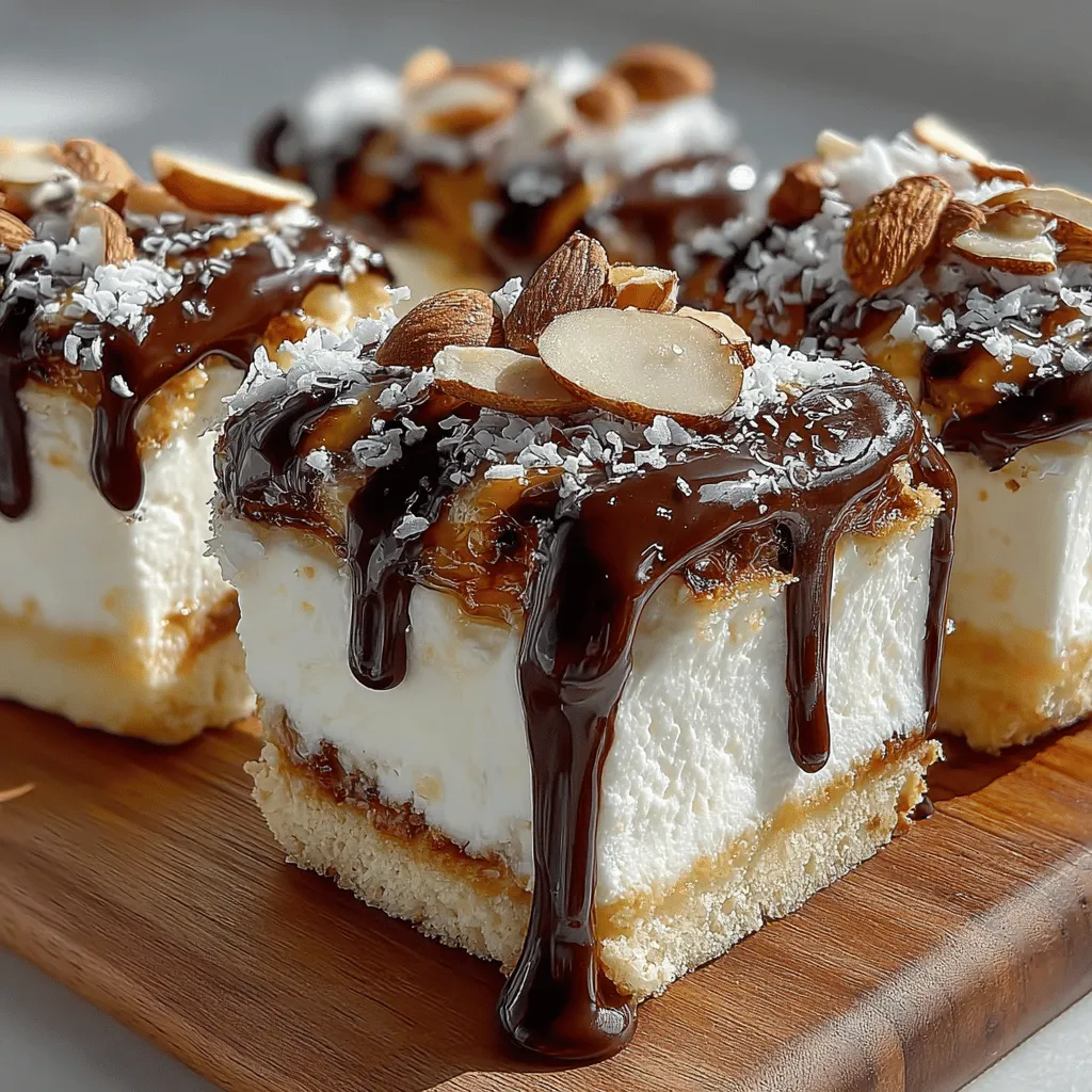 If you're looking for a refreshing and indulgent dessert that doesn't compromise on health, Almond Joy Frozen Yogurt Slices might just become your new favorite treat. Inspired by the classic Almond Joy candy bar, this recipe transforms the beloved combination of chocolate, coconut, and almonds into a creamy, frozen delight that's both satisfying and nutritious. With the perfect blend of flavors and textures, these yogurt slices provide a guilt-free way to indulge your sweet tooth, making them an ideal choice for hot summer days or as a delightful snack any time of year.