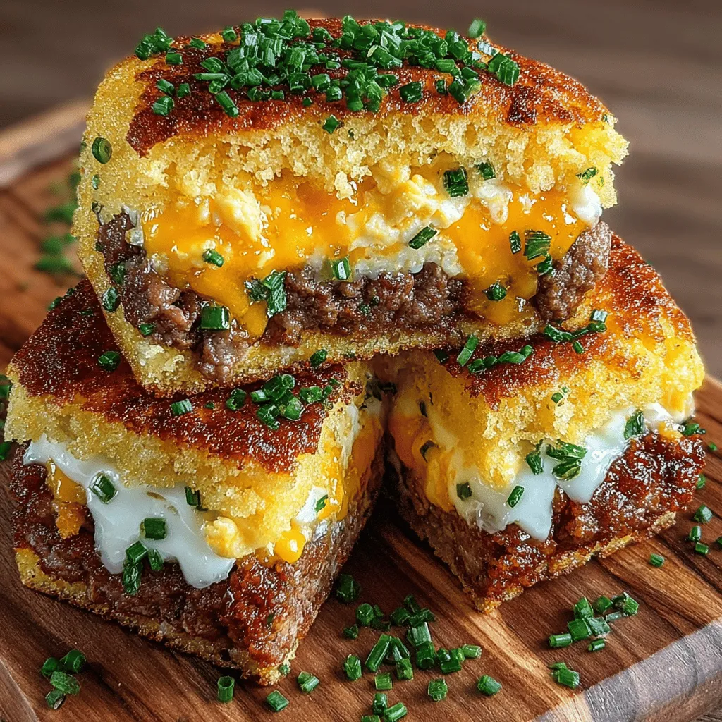 Breakfast sandwiches have become a beloved staple in morning routines across the nation. They offer a convenient and satisfying way to start the day, combining various ingredients that cater to diverse tastes and dietary preferences. However, if you're looking for a unique and flavorful alternative to the traditional breakfast sandwich, Mini Cornbread Breakfast Sandwiches are here to elevate your morning meal. These delightful bites combine the comforting sweetness of cornbread with savory fillings, creating a balance of flavors and textures that will leave your taste buds dancing with joy.