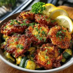 Zesty Zucchini Popcorn Chicken: A Flavorful Delight