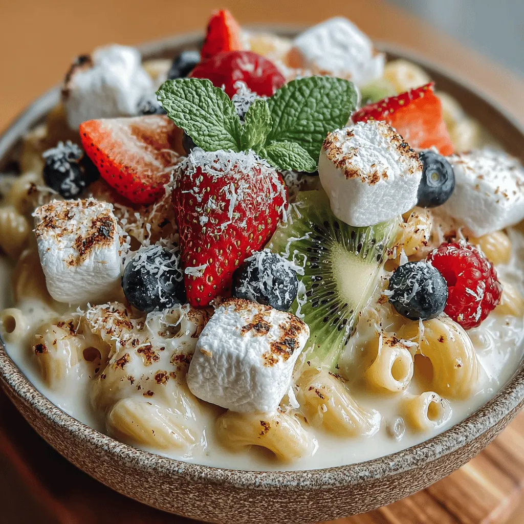 To achieve the ultimate creamy consistency in your Fruity Delight One-Pot Fruit Pizza Mac and Cheese, selecting the right cheeses is essential. A blend of cheeses not only enhances the flavor but also contributes to that velvety texture everyone loves. Start with a base of sharp cheddar for its rich flavor profile. Combine it with mozzarella for an elastic stretch and cream cheese to add a smooth, creamy element.