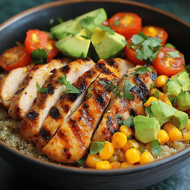 In the world of culinary delights, the Spicy Hatch Chili Chicken & Quinoa Bowl stands out as a vibrant and flavorful dish that appeals to health-conscious food lovers and spice enthusiasts alike. This bowl combines tender chicken marinated in zesty Hatch chilies with fluffy quinoa and a medley of fresh vegetables, creating a meal that not only satiates your hunger but also delights your palate. The incorporation of wholesome ingredients ensures that each bowl is a nutritious powerhouse, offering a perfect balance of protein, fiber, and essential nutrients.