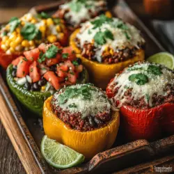 Mini stuffed bell pepper bites are a delightful and nutritious appetizer that can elevate any gathering or family meal. These vibrant, bite-sized peppers are not only visually appealing but also packed with flavor and nutrients. Perfect for parties, casual get-togethers, or simply as a healthy snack, this recipe is designed to satisfy your cravings while providing a wholesome option for all.
