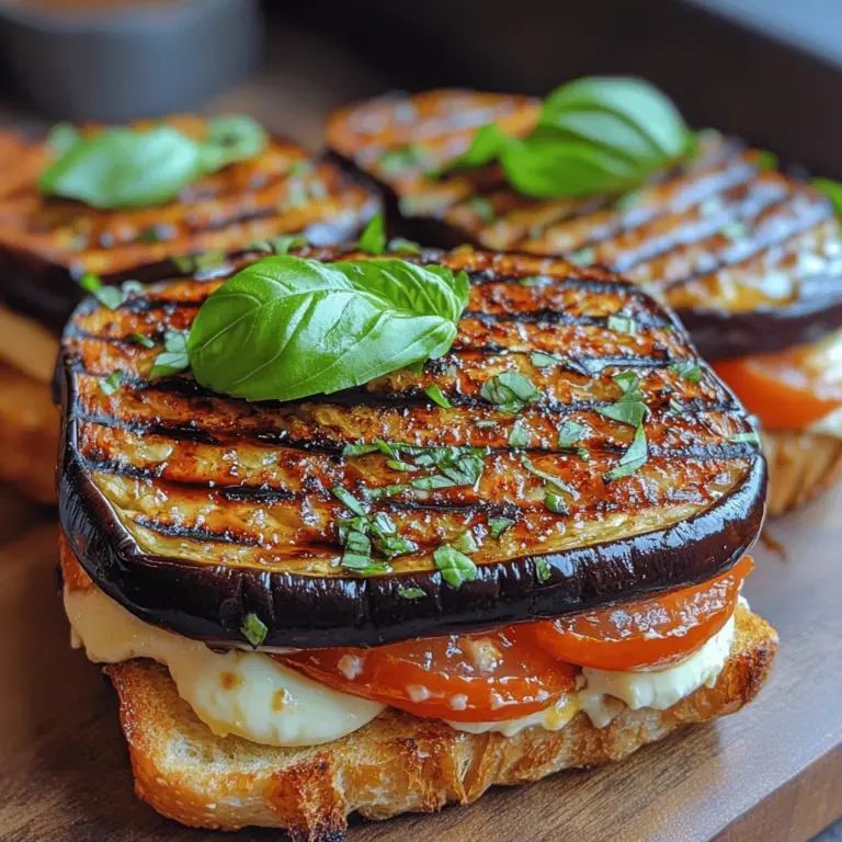 If you're craving a delicious, vegetarian sandwich that seamlessly marries the vibrant flavors of a classic Italian Caprese salad, look no further than the Eggplant Caprese Grilled Sandwich. This delightful dish not only pleases the palate but also caters to health-conscious eaters and culinary enthusiasts alike. With its fresh ingredients, ease of preparation, and satisfying taste, this sandwich is perfect for a quick lunch or a hearty dinner.