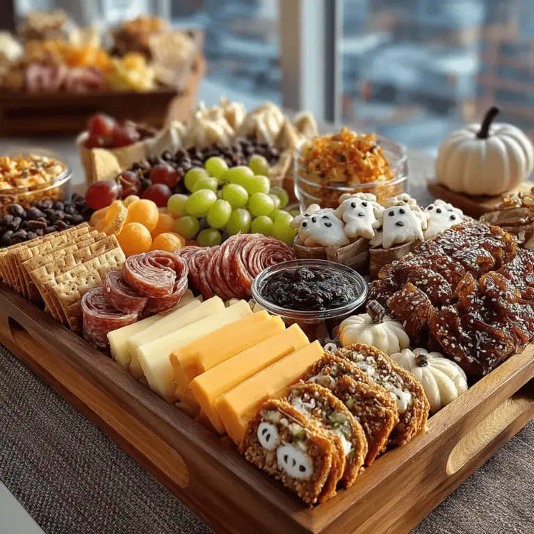 To take your Spook-tacular Halloween Charcuterie Board to the next level, consider incorporating a variety of mixed nuts. Mixed nuts are not only a fantastic source of protein, but they also introduce a satisfying crunch that perfectly balances the creamy and sweet elements of your board. Almonds, cashews, and pecans work exceptionally well together, both in terms of flavor and texture.