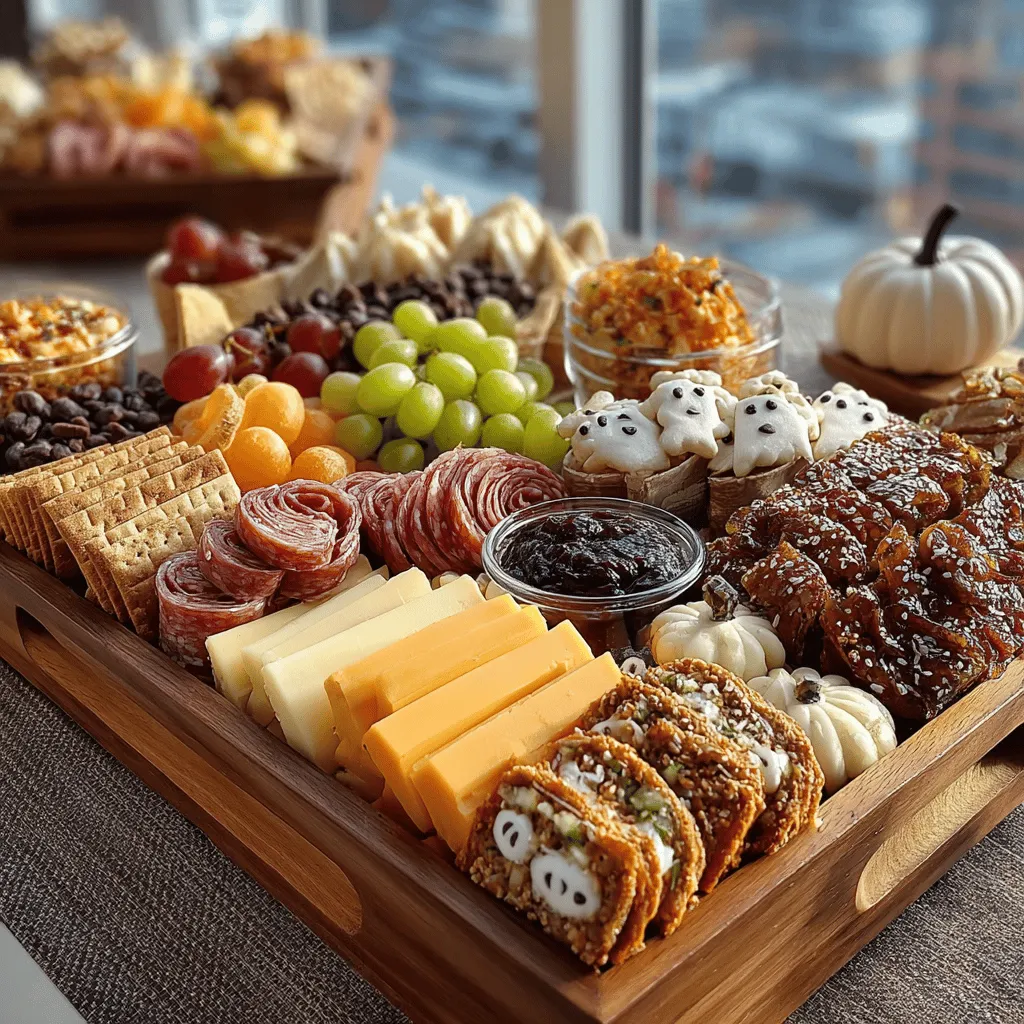 To take your Spook-tacular Halloween Charcuterie Board to the next level, consider incorporating a variety of mixed nuts. Mixed nuts are not only a fantastic source of protein, but they also introduce a satisfying crunch that perfectly balances the creamy and sweet elements of your board. Almonds, cashews, and pecans work exceptionally well together, both in terms of flavor and texture.