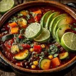 Chili has long been celebrated as a quintessential comfort food, known for its hearty nature and satisfying warmth. This dish, with its rich blend of spices and textures, has the unique ability to bring people together, making it a staple at gatherings, game days, and family dinners across cultures. While traditional chili often features meat as its star ingredient, the culinary world has evolved, embracing more inclusive and health-conscious versions that cater to a wider audience. Enter the "Fiery Fiesta Veggie Chili," a vibrant and healthy alternative that showcases a colorful array of vegetables, beans, and spices, delivering a punch of flavor without the meat.
