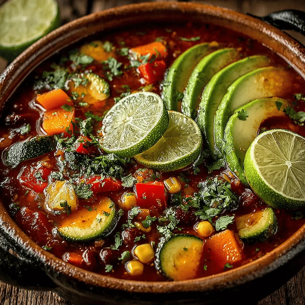 Chili has long been celebrated as a quintessential comfort food, known for its hearty nature and satisfying warmth. This dish, with its rich blend of spices and textures, has the unique ability to bring people together, making it a staple at gatherings, game days, and family dinners across cultures. While traditional chili often features meat as its star ingredient, the culinary world has evolved, embracing more inclusive and health-conscious versions that cater to a wider audience. Enter the "Fiery Fiesta Veggie Chili," a vibrant and healthy alternative that showcases a colorful array of vegetables, beans, and spices, delivering a punch of flavor without the meat.