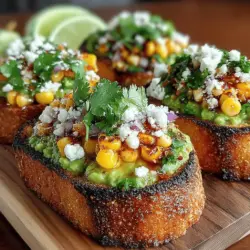 Avocado toast has taken the culinary world by storm, becoming a beloved staple for breakfast, brunch, or even a light dinner. This versatile dish transforms simple ingredients into a gourmet experience, allowing for endless variations that cater to all tastes and dietary preferences. Among these variations, the Grilled Corn and Feta Avocado Toast stands out with its vibrant flavors and delightful textures. This recipe beautifully marries the sweetness of grilled corn with the creamy richness of avocado and the tangy saltiness of feta cheese, creating a dish that is as pleasing to the palate as it is to the eye.