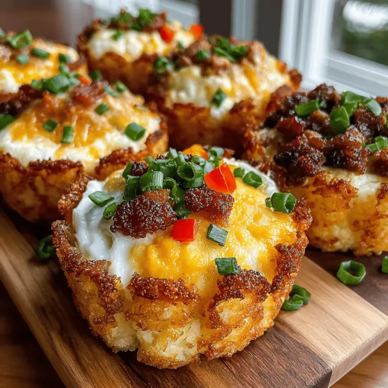 Breakfast is often heralded as the most important meal of the day, setting the tone and energy levels for the hours ahead. As culinary creativity continues to flourish, unique breakfast dishes have emerged, captivating the taste buds of both the young and the young-at-heart. Among these delightful innovations is the Mini Tater Tot Breakfast Nests, a mouthwatering combination of crispy tater tots, fluffy eggs, and savory fillings that provides not just nourishment, but also an Instagram-worthy presentation to brighten your morning.