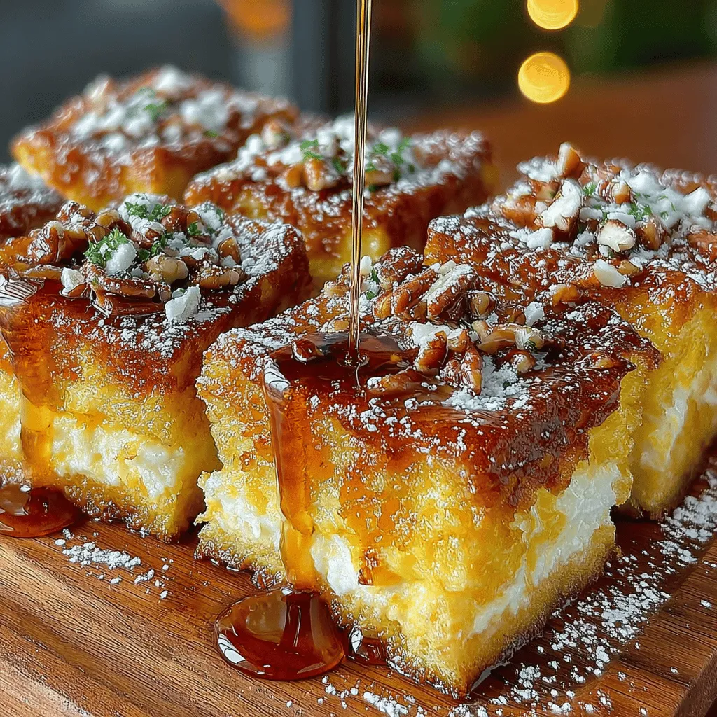 To achieve the perfect texture for your Cozy Baked Pumpkin French Toast Squares, the baking process is crucial. Covering your baking dish with aluminum foil for the first half of the baking time allows the dish to steam gently, ensuring that the custard mixture fully absorbs into the bread. This step is essential for achieving a moist and rich flavor throughout the squares.