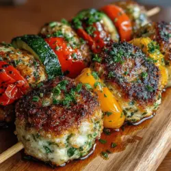 Zesty Zucchini Meatball Skewers Recipe