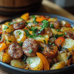 When it comes to comfort food, few dishes can rival the warmth and satisfaction of a hearty hash. The Savory Sausage and Veggie Hash Delight stands out not only for its rich flavors and textures but also for its versatility, making it an ideal choice for any occasion. Whether you’re planning a cozy family dinner, looking to impress guests at a brunch gathering, or simply meal prepping for the week ahead, this dish delivers on all fronts. With a delightful combination of savory sausage, tender potatoes, and vibrant vegetables, this recipe is sure to become a staple in your culinary repertoire.