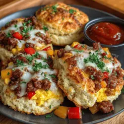 In recent years, breakfast has transformed from a simple meal to a canvas for culinary creativity. With the rise of food trends that prioritize both flavor and convenience, home cooks are increasingly looking for innovative ways to kick-start their mornings. Among the plethora of inventive breakfast options, Mini Breakfast Biscuit Pizza Melts have emerged as a standout choice. This recipe combines the comforting familiarity of biscuits with the fun and versatility of pizza, making it an exciting addition to any breakfast lineup.