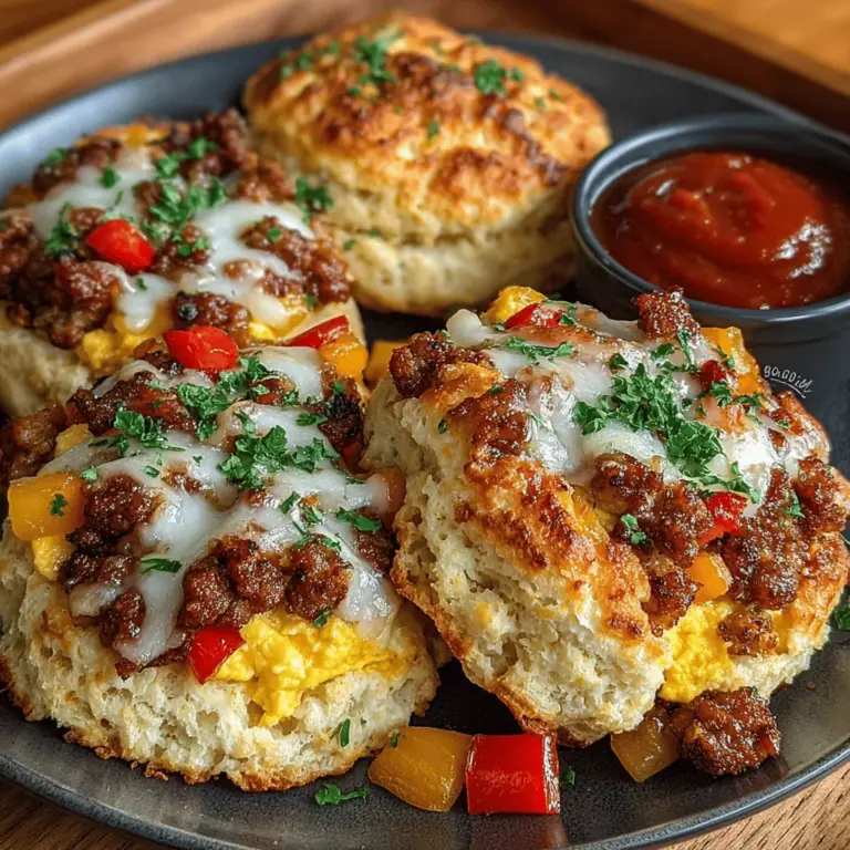 In recent years, breakfast has transformed from a simple meal to a canvas for culinary creativity. With the rise of food trends that prioritize both flavor and convenience, home cooks are increasingly looking for innovative ways to kick-start their mornings. Among the plethora of inventive breakfast options, Mini Breakfast Biscuit Pizza Melts have emerged as a standout choice. This recipe combines the comforting familiarity of biscuits with the fun and versatility of pizza, making it an exciting addition to any breakfast lineup.