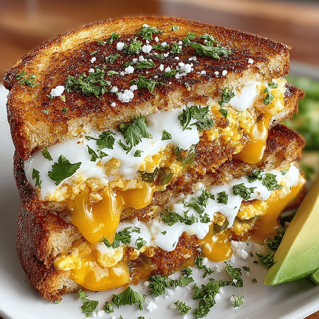 The breakfast grilled cheese is a delightful twist on a classic comfort food, transforming the typical cheese sandwich into a hearty morning meal that awakens the senses. While many of us cherish the gooey goodness of melted cheese paired with crispy bread, elevating this dish with bold flavors and intriguing ingredients can turn an ordinary breakfast into a memorable culinary experience. Enter the Spicy Hatch Chili Breakfast Grilled Cheese—a dish that combines rich, mouthwatering flavors with the comforting textures of crispy sourdough and creamy cheese.