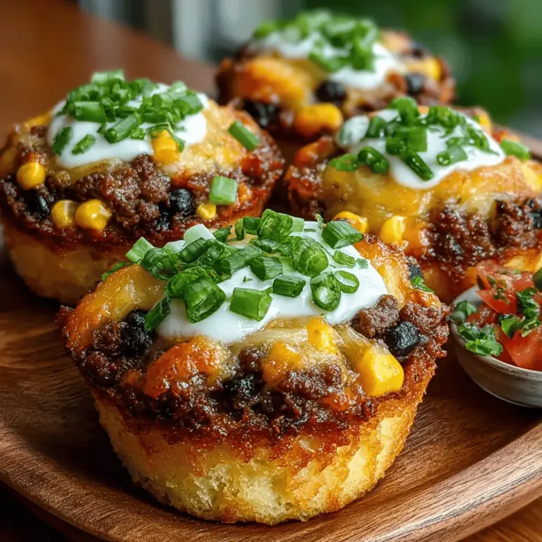When it comes to combining convenience with flavor, Mini Taco Casserole Muffins are a standout option that checks all the boxes. These delightful bite-sized treats are not only visually appealing but also offer a symphony of flavors that will satisfy even the pickiest of eaters. Ideal for family dinners, parties, or meal prepping, these muffins present a unique twist on traditional taco night, allowing you to enjoy all the beloved flavors of tacos in a portable and fun format.