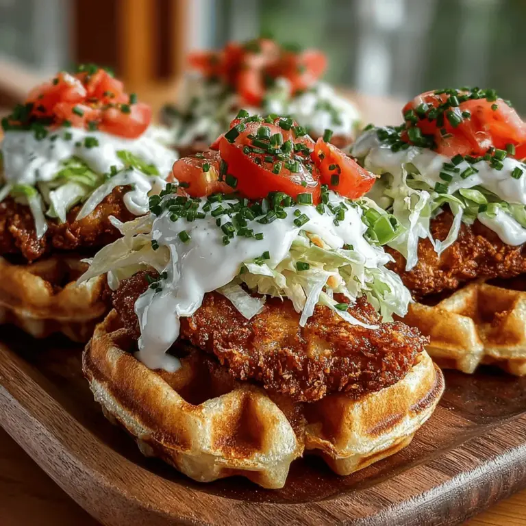 In recent years, sliders have taken the culinary world by storm. These bite-sized sandwiches offer endless versatility, making them a popular choice for gatherings, game days, and casual meals. From classic cheeseburgers to innovative vegetarian options, sliders cater to a wide range of tastes and preferences. Among the myriad of slider recipes, the Mini Waffle Chicken Ranch Sliders stand out as a playful and delectable twist on the beloved chicken and waffles dish. This recipe combines the comforting flavors of crispy chicken tenders and fluffy mini waffles, all topped off with a drizzle of homemade ranch dressing, creating a delightful experience for your taste buds.