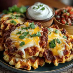 If you’re searching for a delightful fusion of flavor and texture, look no further than Spicy Green Chili & Cheese Mini Waffles. This innovative dish combines the irresistible heat of green chilies with the creamy richness of cheddar cheese, creating a snack or meal option that’s as versatile as it is delicious. Whether served as a fun appetizer at a gathering, a savory brunch treat, or a quick snack on a busy day, these mini waffles are sure to impress your taste buds and ignite your culinary creativity.
