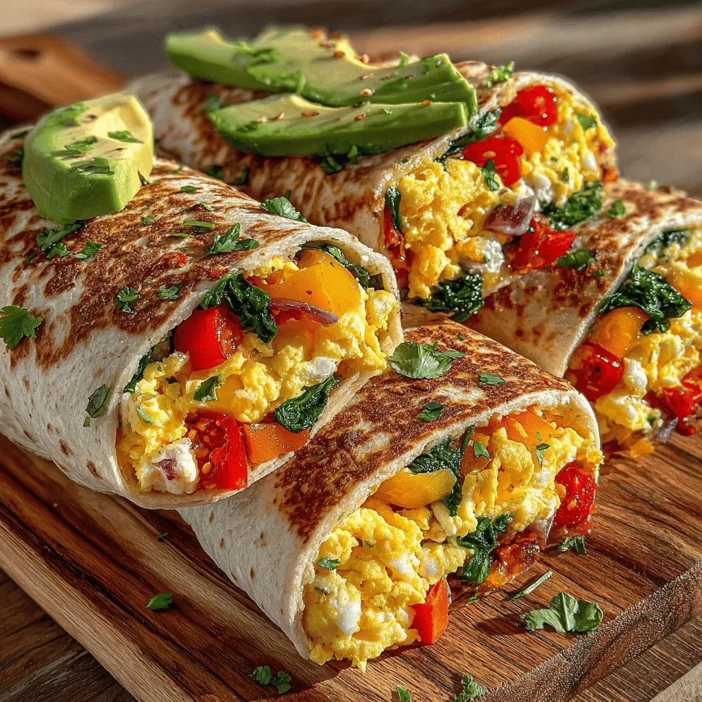 In a world where breakfast often takes a backseat to busy morning routines, the Sunrise Delight Egg & Veggie Breakfast Wraps emerge as a perfect solution. This recipe not only promises a delicious start to your day but also incorporates wholesome ingredients that nourish your body. With a delightful combination of eggs, vibrant vegetables, and the option for your favorite toppings, these wraps are as versatile as they are satisfying. Whether you're preparing a leisurely weekend brunch or a quick weekday meal, this dish is designed to cater to all lifestyles.