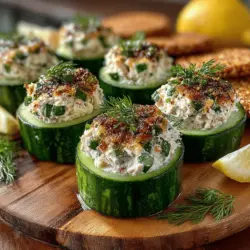 As the warm weather rolls in and the days grow longer, the desire for light and refreshing appetizers becomes more pronounced. Summer is the perfect season to experiment with fresh ingredients that not only tantalize the taste buds but also nourish the body. One such delightful option is the Refreshing Stuffed Cucumber Tuna Bites. This recipe embodies the essence of summertime dining, offering a nutritious and versatile choice that can be served at gatherings, picnics, or as a quick snack at home.