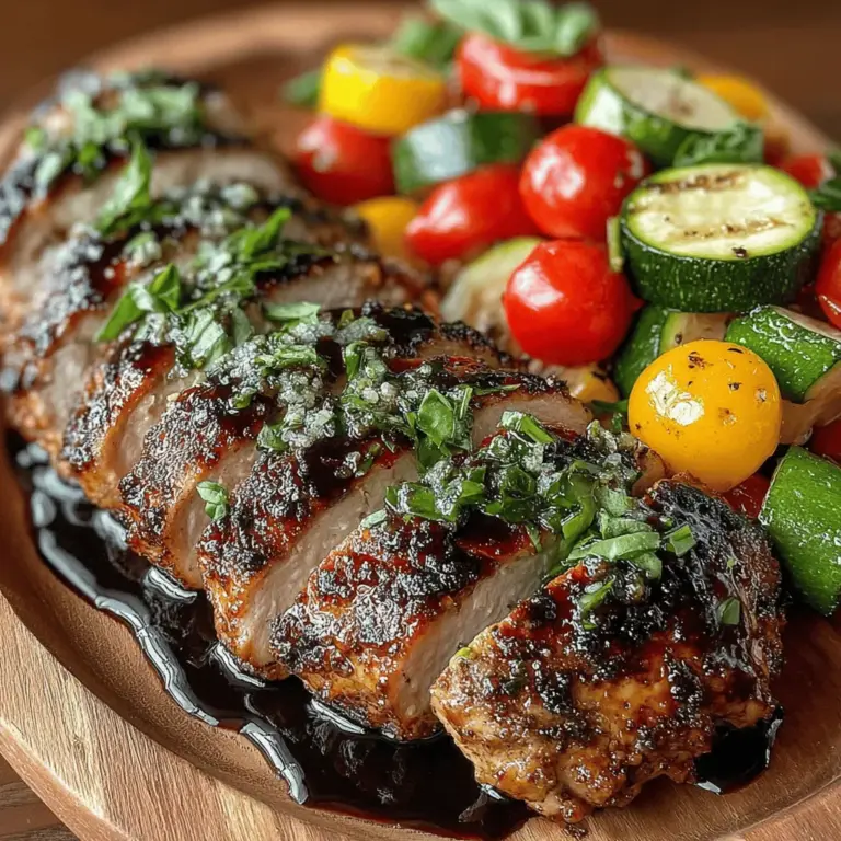 In the realm of healthy and flavorful meal options, few dishes stand out quite like "Balsamic Bliss: Glazed Chicken & Veggie Medley." This recipe beautifully marries the rich, tangy notes of balsamic vinegar with succulent chicken and vibrant vegetables, creating a culinary experience that is not only satisfying but also nutritious. Whether you are aiming for a wholesome family dinner or an elegant dish to impress guests, this meal offers both simplicity and sophistication, making it a versatile choice for any occasion.
