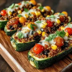 Zucchini and quinoa stuffed boats are more than just a visually appealing dish; they represent a perfect blend of taste, nutrition, and creativity in the kitchen. This recipe features fresh zucchinis hollowed out and filled with a savory mixture of quinoa, black beans, cherry tomatoes, and spices, offering a delightful flavor experience that will satisfy both vegetarians and omnivores alike. As we navigate through the details of this recipe, you will discover its rich nutritional benefits and its versatility, making it an ideal addition to any meal plan.