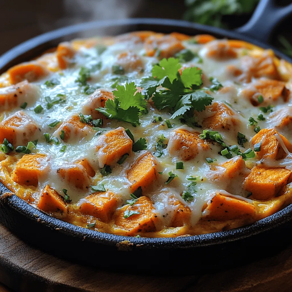 In today's culinary adventure, we delve into a delightful fusion of flavors with the Spicy Green Chili Sweet Potato Frittata. This dish is not just a meal; it’s an experience that combines the natural sweetness of sweet potatoes with the invigorating heat of fresh green chilies, all enveloped in the creamy richness of eggs. Whether you’re looking for a hearty breakfast, a vibrant brunch option, or a light dinner that feels indulgent without the guilt, this frittata checks all the boxes.