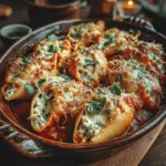 To kick off this delicious Cheesy Pumpkin-Stuffed Shells recipe, begin by preheating your oven to 375°F (190°C). Preheating your oven is crucial for achieving even cooking throughout your dish. A properly preheated oven helps to ensure that the stuffed shells cook uniformly, allowing the flavors to meld beautifully and the cheese to bubble to perfection.