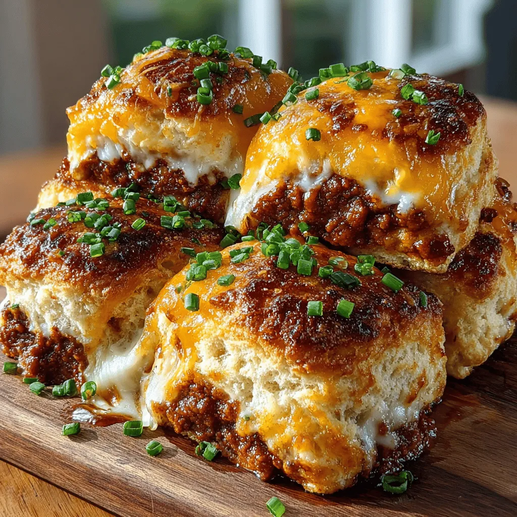 Pull-apart biscuits are a delightful innovation in the world of comfort food, offering a fun and interactive dining experience. These treats are not just about taste; they bring an element of engagement to the table as guests can tear off their own portions, making them perfect for gatherings, family dinners, or casual meals with friends. The Cheddar Chili Biscuit Pull-Aparts take this concept a step further by combining the rich, savory flavor of sharp cheddar cheese with a hint of spice from chili. This fusion of flavors creates a warm, satisfying dish that is sure to become a favorite.