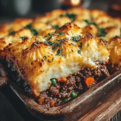 Shepherd's Pie is a quintessential comfort food that has warmed hearts and bellies for generations. This hearty dish, traditionally made with minced meat and topped with creamy mashed potatoes, encapsulates the essence of home-cooked meals. Its rich history and the ability to evoke feelings of nostalgia make it a beloved choice for family gatherings and cozy nights in. Whether you’re seeking a dish to share with loved ones or simply looking for a satisfying meal after a long day, Cozy Comfort Shepherd's Pie stands out as a nourishing option that never fails to please.