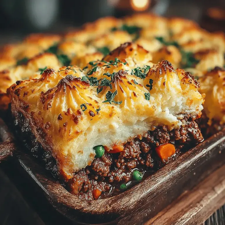 Shepherd's Pie is a quintessential comfort food that has warmed hearts and bellies for generations. This hearty dish, traditionally made with minced meat and topped with creamy mashed potatoes, encapsulates the essence of home-cooked meals. Its rich history and the ability to evoke feelings of nostalgia make it a beloved choice for family gatherings and cozy nights in. Whether you’re seeking a dish to share with loved ones or simply looking for a satisfying meal after a long day, Cozy Comfort Shepherd's Pie stands out as a nourishing option that never fails to please.