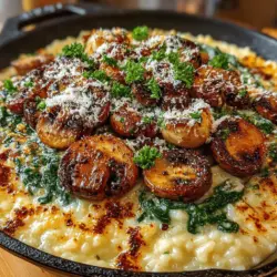One-Pot Creamy Mushroom and Spinach Risotto