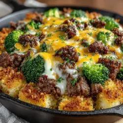 In the fast-paced world we live in, one-pan meals have become a favorite for many home cooks. They offer the convenience of minimal cleanup while maximizing flavor and nutrition—perfect for busy weeknights or leisurely family dinners. Among the myriad of one-pan options available, the Cheesy Beef and Broccoli Skillet Bake stands out as a comforting and wholesome choice. This dish not only provides a delightful combination of flavors and textures but also packs a nutritional punch that can satisfy even the pickiest eaters.