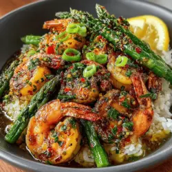 Zesty Lemon Garlic Shrimp & Asparagus Stir-Fry