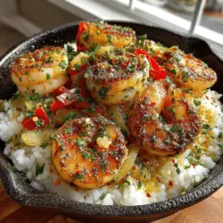Zesty Lemon Garlic Shrimp & Rice Skillet: A Flavorful Weeknight Delight