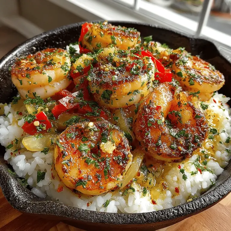 When it comes to quick and satisfying meals, few dishes compete with the Zesty Lemon Garlic Shrimp & Rice Skillet. This delightful recipe combines succulent shrimp with fluffy jasmine rice, all infused with the vibrant flavors of fresh lemon and aromatic garlic. It’s a dish that strikes the perfect balance between comfort and lightness, making it an ideal choice for a weeknight dinner or an impressive dish for entertaining guests.