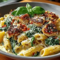 When it comes to weeknight meals that are both satisfying and simple, few dishes can compete with a creamy spinach and chicken pasta skillet. This one-pan wonder is not only a feast for the eyes but also a delight for the palate, combining tender chicken, vibrant spinach, and al dente pasta enveloped in a rich, creamy sauce. The appeal of this dish lies in its ability to bring comfort and nourishment together, making it a perfect choice for families and busy individuals alike.