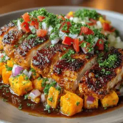 When it comes to satisfying meals that can please a crowd, few dishes hit the mark quite like Sizzlin' BBQ Chicken & Sweet Potato Hash. This vibrant dish combines tender, smoky chicken with the hearty sweetness of roasted sweet potatoes, creating a medley of flavors and textures that is both comforting and nutritious. Whether you're looking for a quick weeknight dinner or a standout dish for a weekend gathering, this recipe delivers on both taste and presentation.