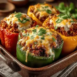 Savory Turkey and Quinoa Stuffed Peppers
