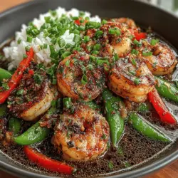 Zesty Shrimp & Snow Peas Fiesta: A Flavorful Delight